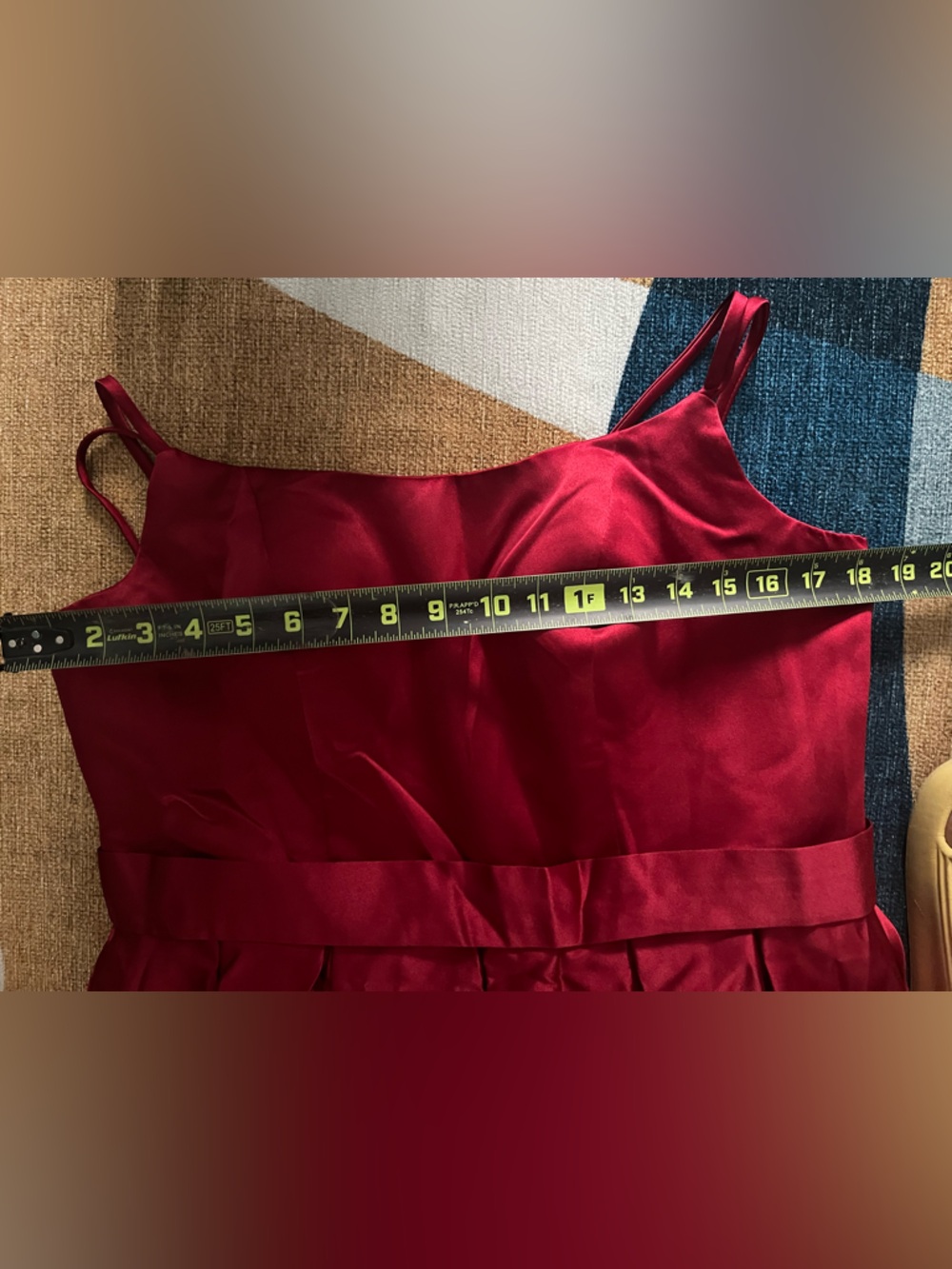 Satin Red Dress - Picture 7 of 7
